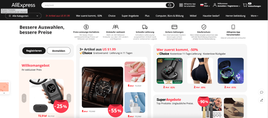 AliExpress-Website